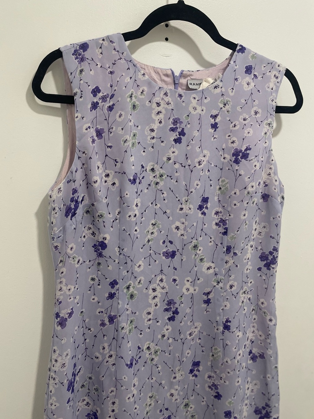Rampage Lavender and White Floral Midi Dress - Picture 3 of 5